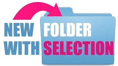 How To Make a New Folder With Selection on a Mac