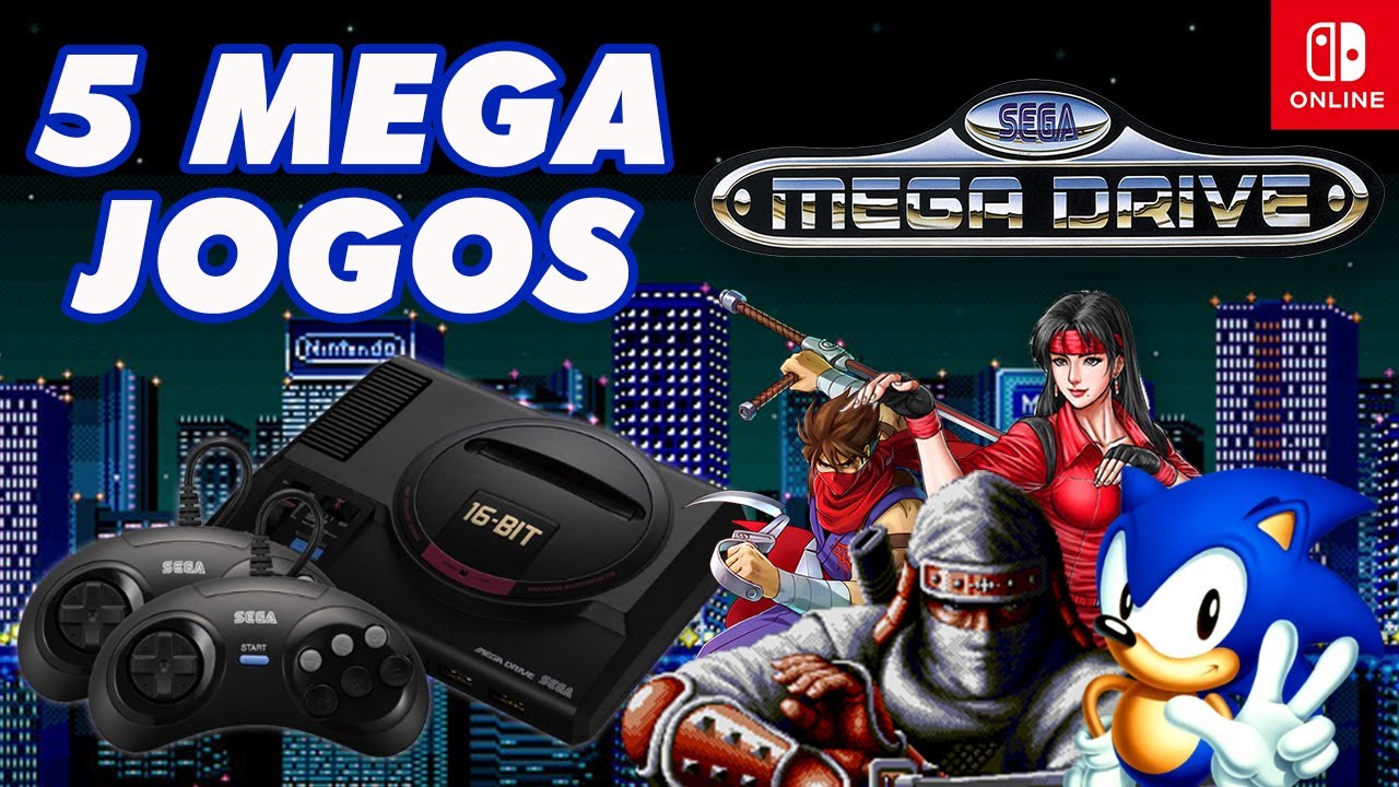 mega drive na caixa 13 jogos sonic street of rage shinobi - Retro