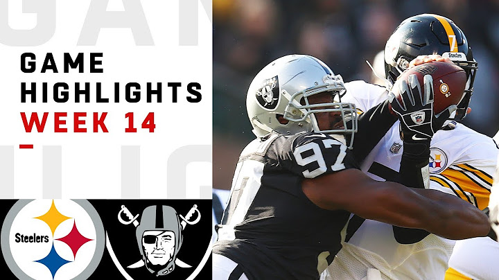Steelers vs. Raiders Week 14 Highlights | NFL 2018