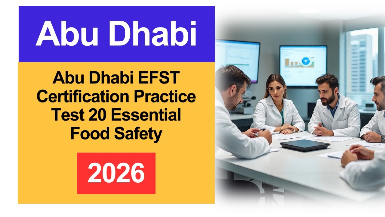 Abu Dhabi EFST Certification Practice Test 2026 | 20 Essential Food ...