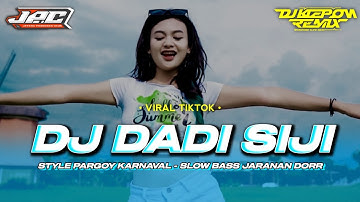 DJ KRONCONG PROTOL X DADI SIJI | JARANAN DORR | SLOW BASS • VIRAL TIKTOK | DJ KLEPON REMIX
