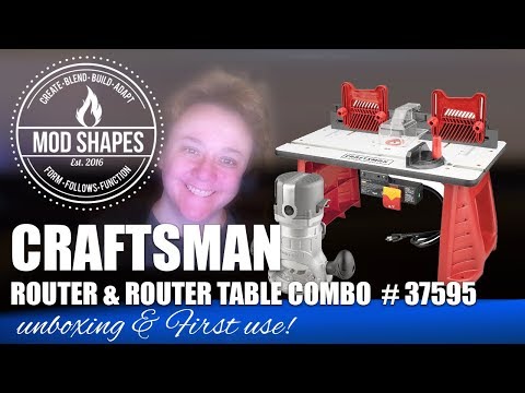 Wow!  Craftsman Router and Table Unboxing, Assembly and First Use - easier than I thought and fun!!