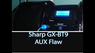 Sharp Gx-Bt9 Audio-In Flaw Demonstration