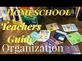 Homeschool Teacher Guides Organization using the Workbox System!