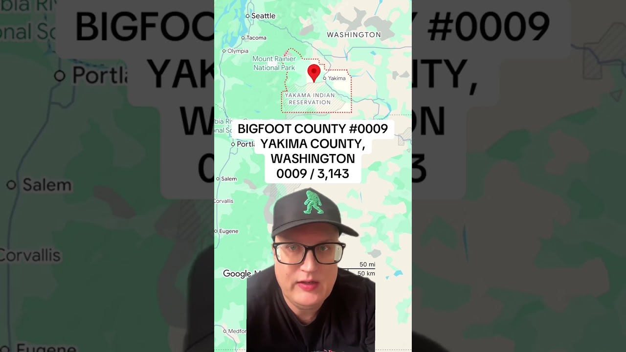 BIGFOOT IN EVERY COUNTY: YAKIMA COUNTY, WASHINGTON A 1965 Bigfoot report from Parker in Yakima