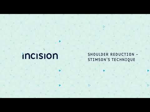Shoulder reduction stimson's technique