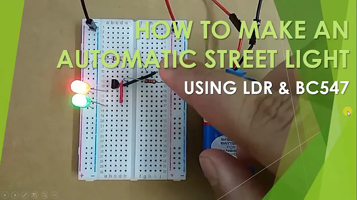 How To Make An Automated Street Light || Using LDR & BC547 NPN Transistor