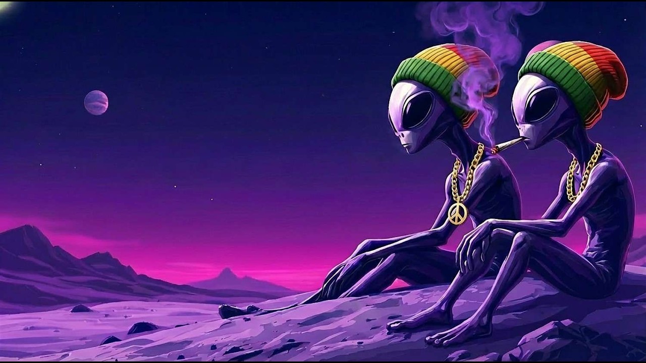 POV: You’re smoking with aliens on Purple Planet 🪐 Chill Rap & Bluesy Hip Hop Mix