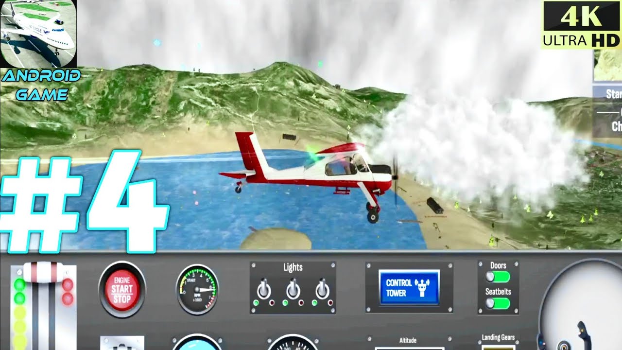 Airolane Pro Flight Simulator I Mission - 4 WALKTHROUGH GAMEPLAY I iOS, Android Game