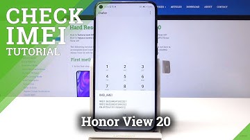 How to Locate IMEI Number in Honor View 20 - IMEI & Serial Number