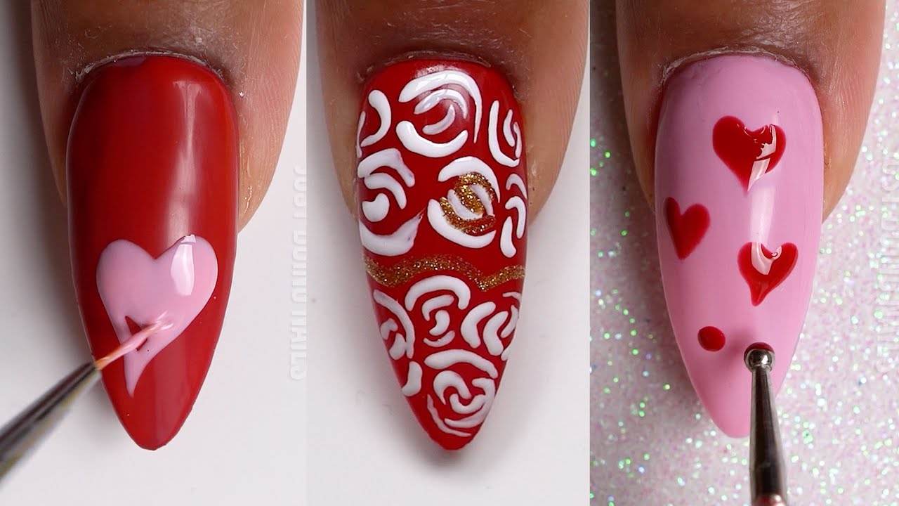 Valentine's Day Dangling Nail Charms Tutorial in 2023