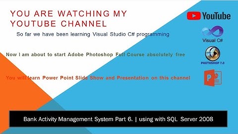 Bank ATM Management System | Visual Studio C# Project 6 | Software Engineering | C#