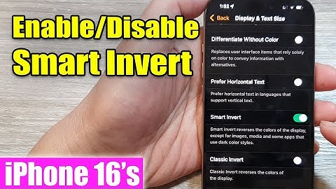 iPhone 16/16 Pro Max: How to Enable/Disable Smart Invert