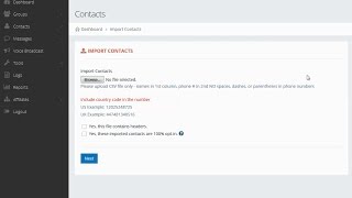 SMS Platform Training On Managing and Importing Contacts