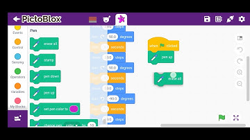 how to draw square shape in pictoblox