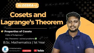 Cosets and Lagrange’s Theorem | Index of Subgroup | Algebra–I | B.Sc 1st Year