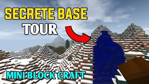 [MINI BLOCK CRAFT] secret base tour #miniblockcraft