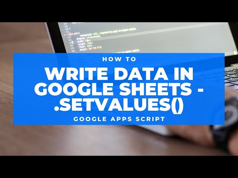 Google Apps Script - Set Values