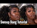 Easy Low Ponytail With Swoop Bang Tutorial | Type 4 Hair