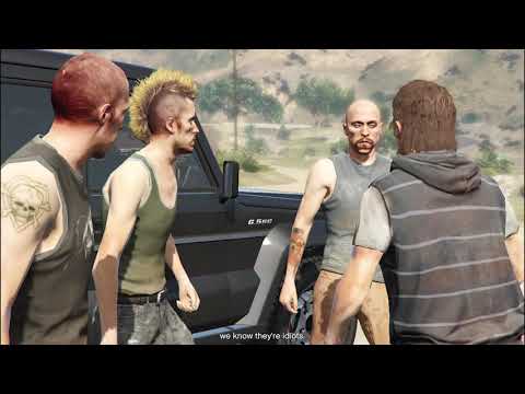 Grand Theft Auto V........Trevor on bar....telling his dream
