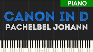 Pachelbel Johann - Canon in D (Piano Tutorial) [Synthesia]