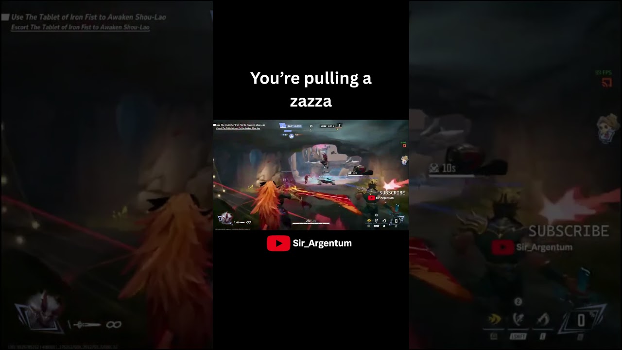 You’re pulling a zazza 