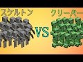 スケルトンVSクリーパー!?Mob Battle【Minecraft】