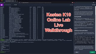 K10 Online Lab Walkthrough