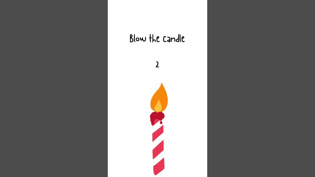 Make a Wish & Blow the Candle 🕯️|✨interactive game 