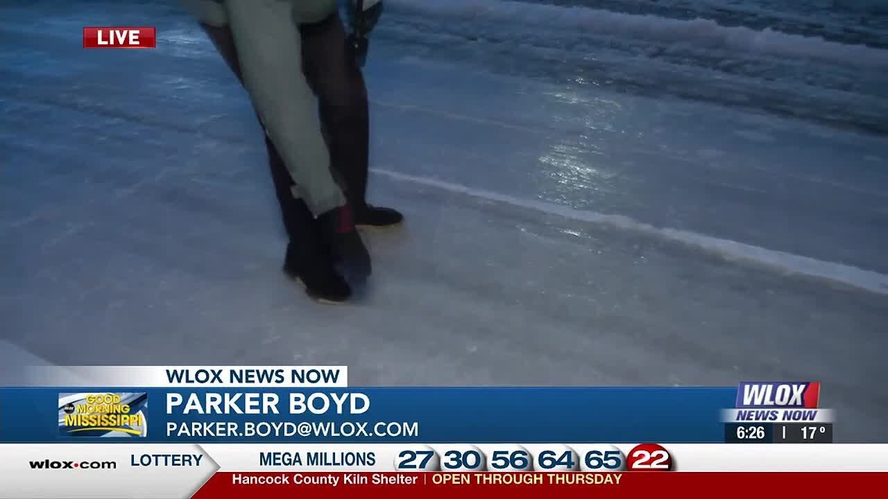 Icy roads cause dangerous conditions - YouTube