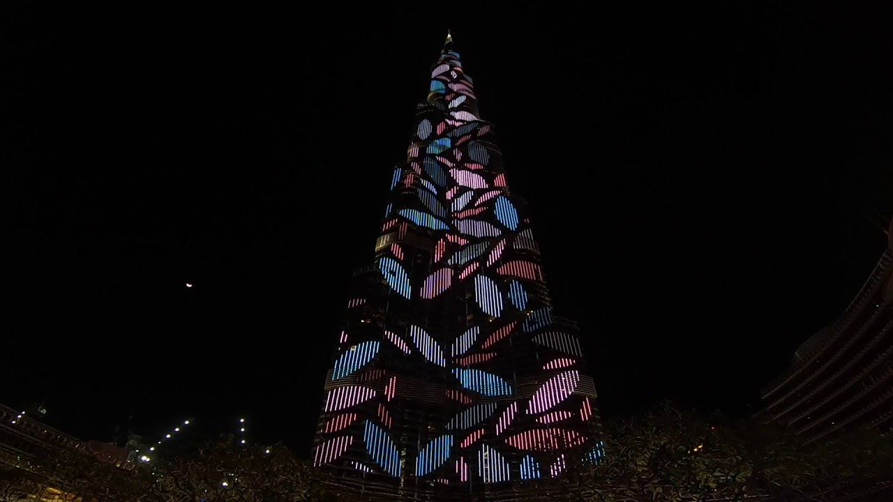 Burj Khalifa LED Shows - YouTube