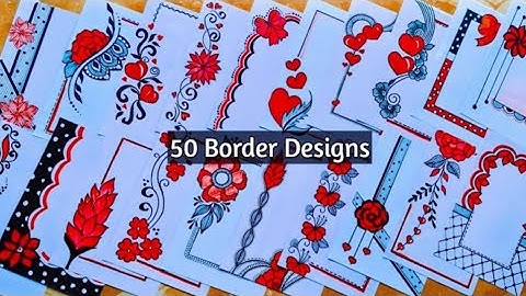 50 MOOIE RANDONTWERPEN/PROJECTWERKONTWERPEN/ONTWERP VAN EEN VRIENDENBOEK/ONTWERP VAN EEN VOORPAGI...