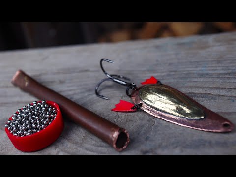 How to make a noise spoon lure for pike fishing
