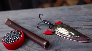 How to make a noise spoon lure for pike fishing