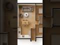 Modern Open Concept 3D Floor Plan | 4K Visualization l #shorts #3dfloorplan #viral #trending
