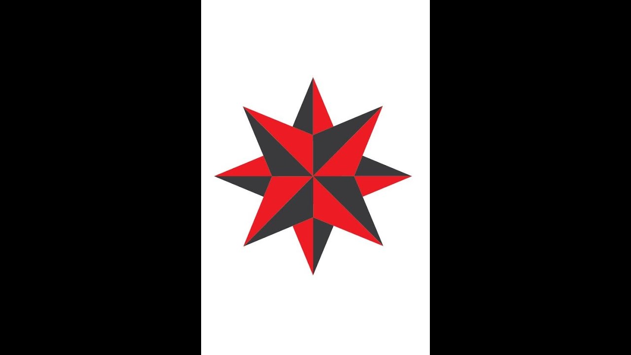 How to Draw Star in 3D Illustrator - Star Drawing #logodesign #stardrawing #logo #shorts