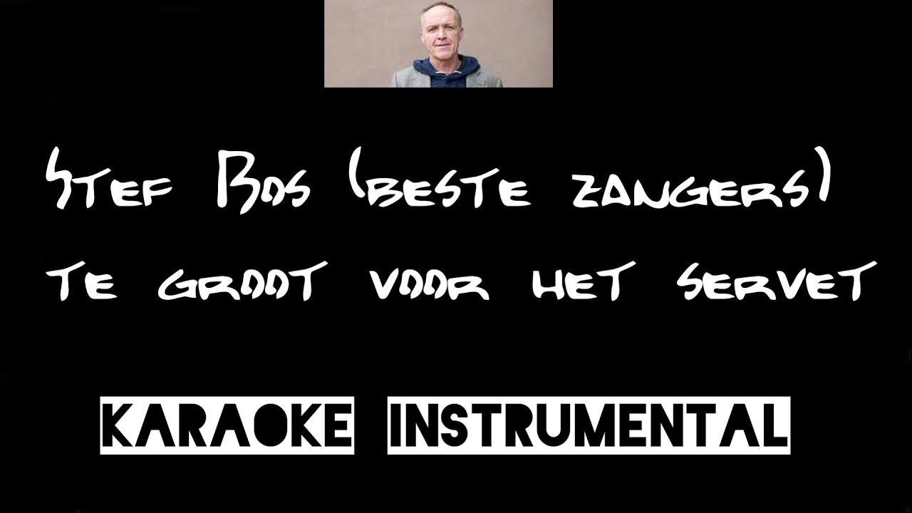 Stef Bos (beste zangers) - Te groot voor het servet [ Tabitha