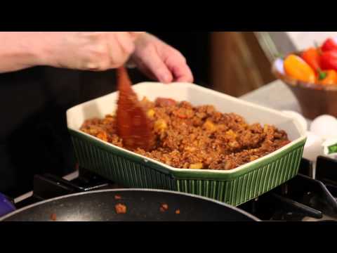 Ground Beef Egg Cheese Bake Food Presentation Cooking Techniques