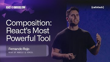 Composition Is All You Need | Fernando Rojo at React Universe Conf 2025
