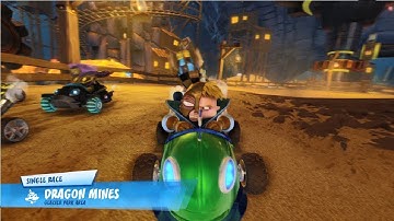 Crash Team Racing Nitro Fueled DRAGONS MINES Hard Mode N GIN