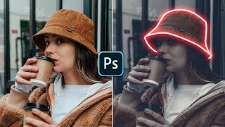 Photo Glow Effect (Glowing Lines) Photoshop #Shorts
