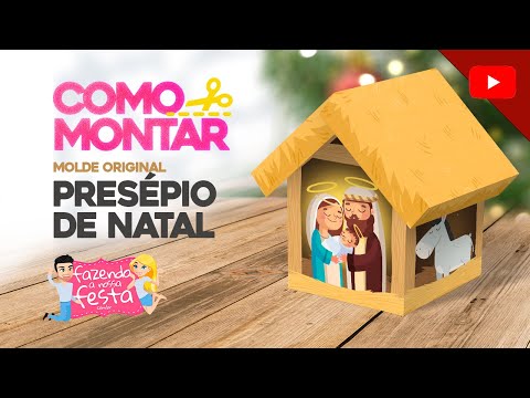 How to Assemble the Nativity Scene Box from the Fazendo a Nossa Festa Blog