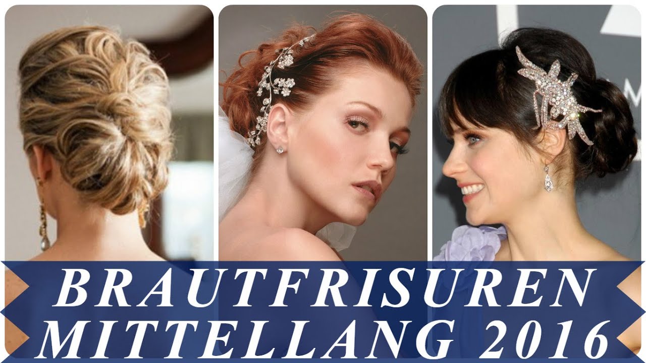 Brautfrisuren Mittellang 16 Youtube