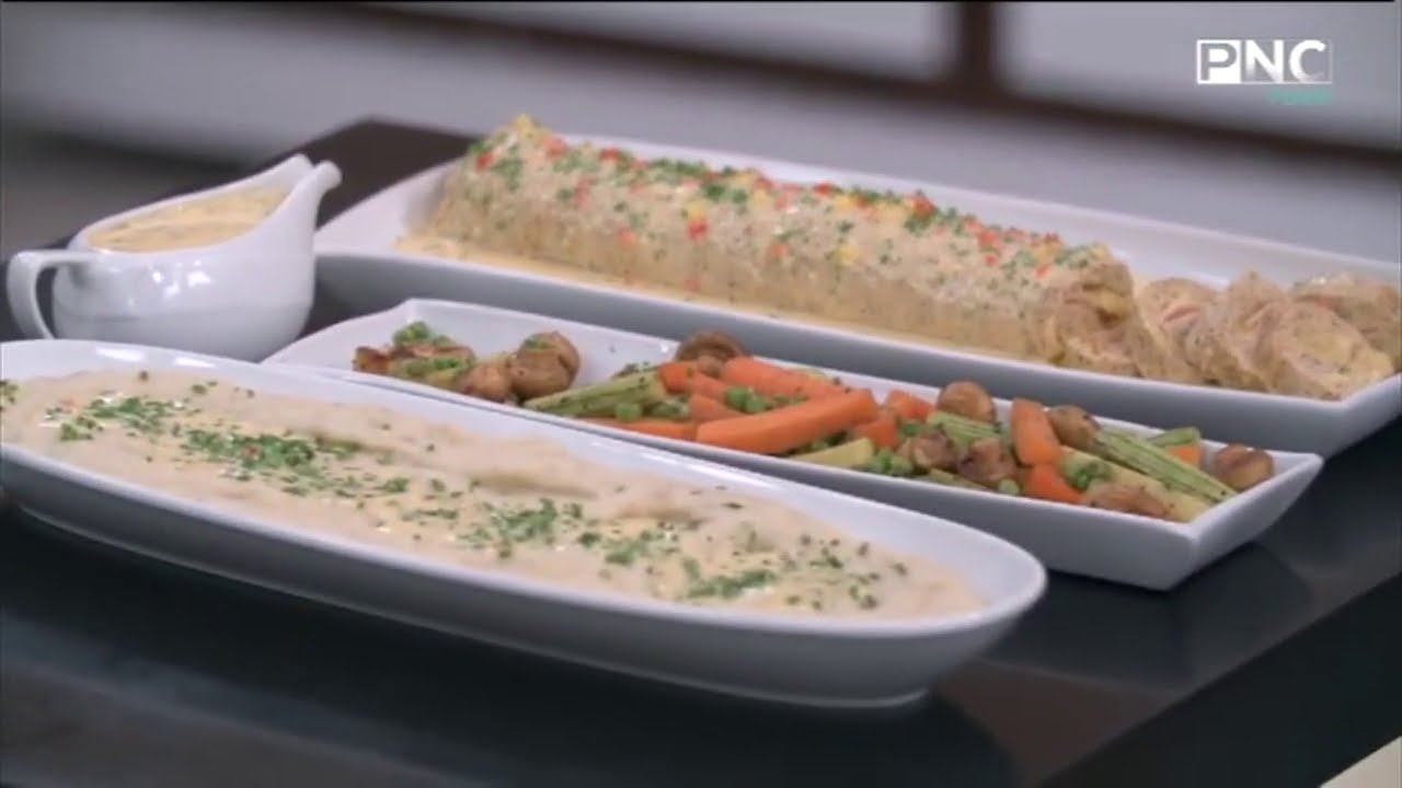 سنة أولي طبخ مع الشيف سارة عبد السلام | رول دجاج بتركي وشيدر - بطاطس بيوريه - صوص جبنة - خضار سوتيه