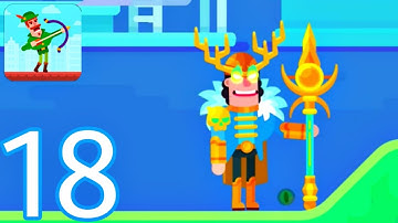 Bowmasters Gameplay Walkthrough Part - 18 Ice King (iOS,Android)