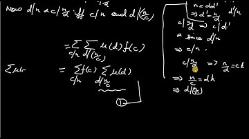 BSc 5th sem,  mobius inversion formula