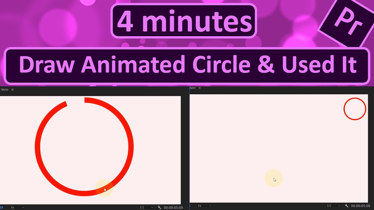 How to Draw Animated Circle & Used It in Premiere Pro - YouTube