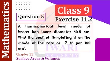 Class 9 Maths Chapter 11 Exercise 11.2 Question 5 Surface Areas and Volumes Solutions.