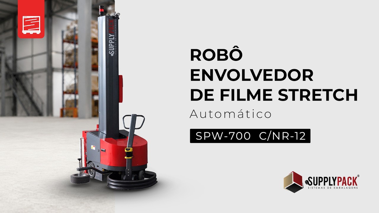 Envolvedora Supplypack Robot SPW-700 em operação