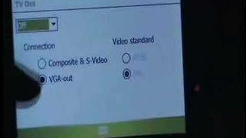 HTC Advantage - VGA Output in action